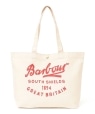 Barbour:script tote bag ���b�h
