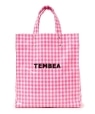 TEMBEA:ギンガムチェックペーパートート ピンク
