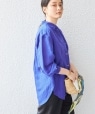 《一部予約》〈手洗い可能〉サフィラン リネン シャツ 23SS◆ ブルー