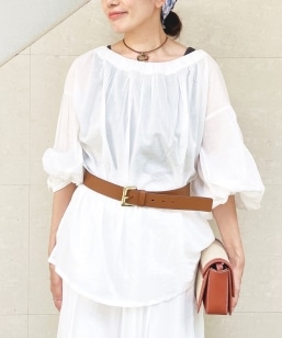 トラッツォドンナTORRAZZO DONNAコラボフローラルシアーフレアトップス トラッツォドンナTORRAZZO DONNAコラボフローラルシアーフレア