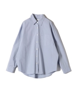 Ernie Palo:〈手洗い可能〉シルク コットン ストライプ シャツ