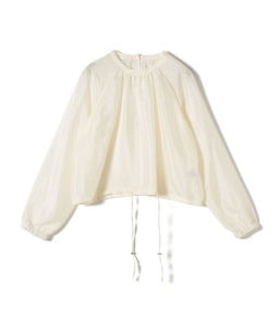UNDER STANDING:shirring stopper blouse