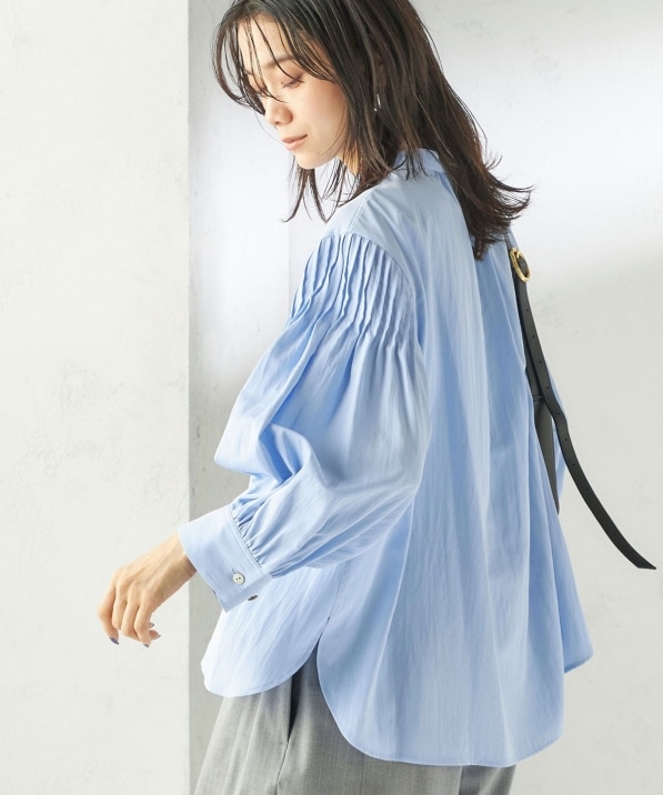予約》〈手洗い可能〉袖 ピンタック 羽織 ブラウス｜ SHIPS 公式サイト