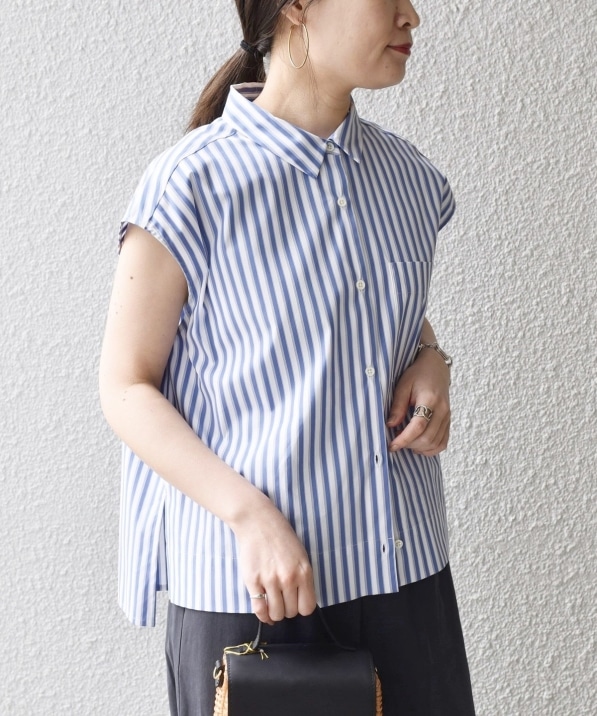 手洗い可能 Somelos ストライプフレンチスリーブシャツ シャツ ブラウス Ships 公式サイト 株式会社シップス 手洗い可能 Somelos ストライプフレンチスリーブシャツ シャツ ブラウス Ships 公式サイト 株式会社シップス