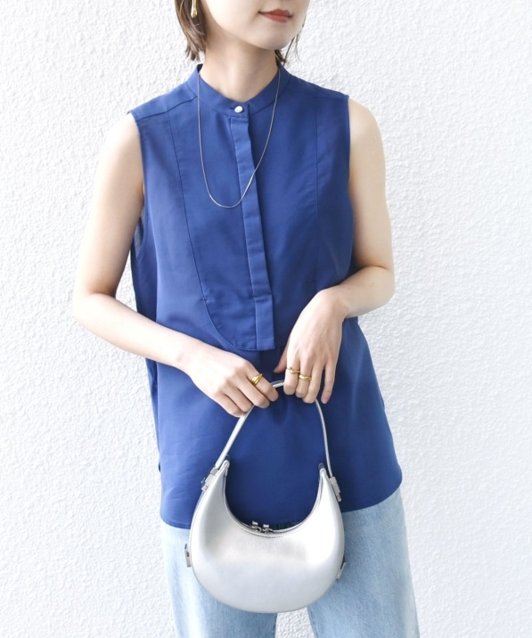 手洗い可能〉強撚ボイルノースリーブシャツ｜ SHIPS 公式サイト