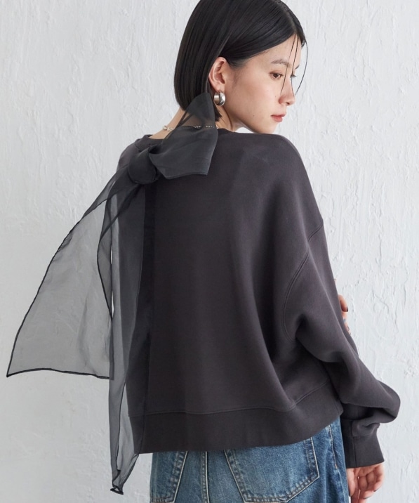 Wai＋:〈手洗い可能〉裏毛 オーガンジー スウェット｜ SHIPS 公式サイト 