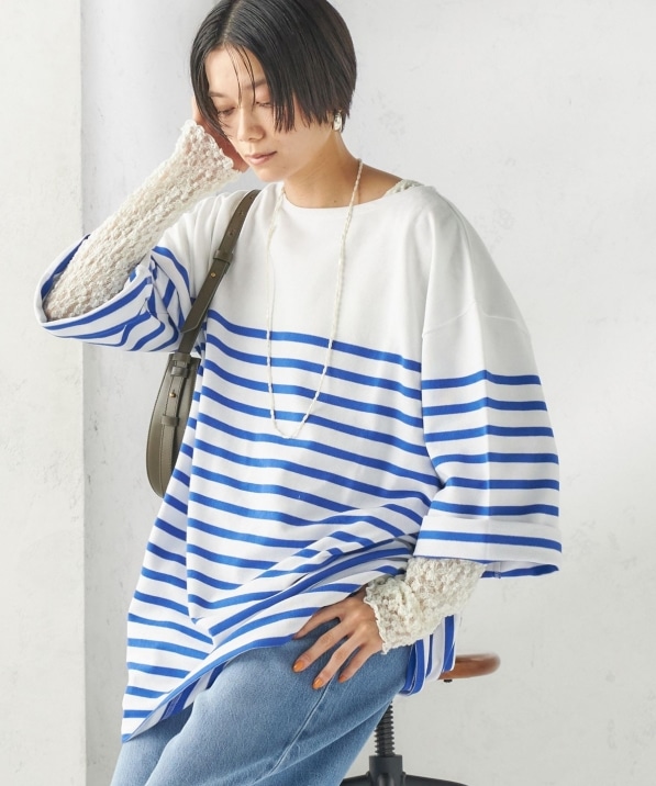 【美品】TOUJOURS ボーダー　チュニック SHIPS別注】Le minor: パネル ボーダー チュニック｜ SHIPS 公式サイト