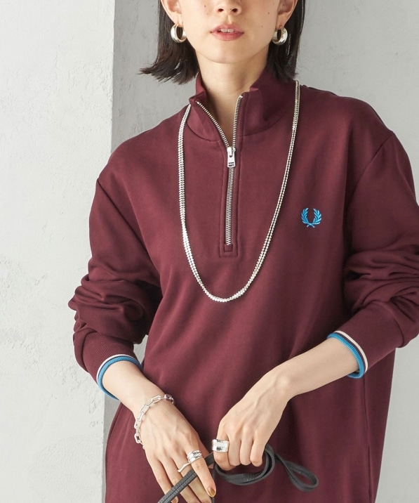 FRED PERRY: M3574 HALF ZIP SHIRT
