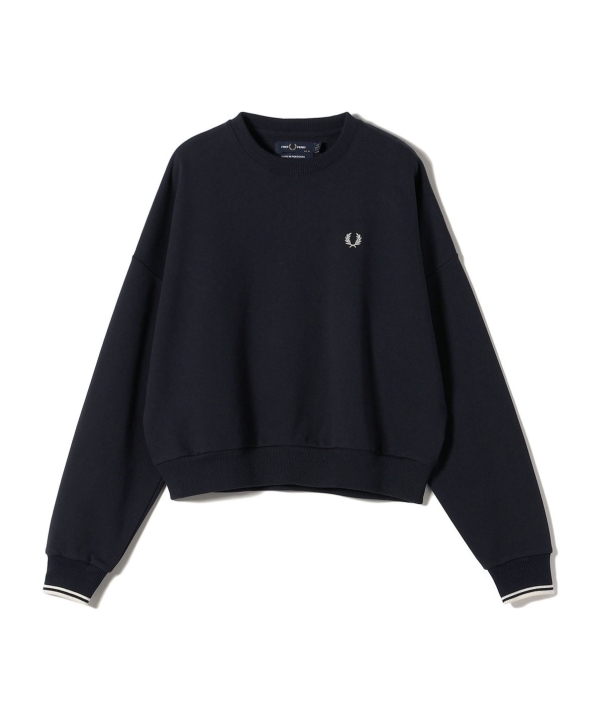 FRED PERRY:〈洗濯機可能〉G1148 TIPPED SWEAT（ネイビー）｜ SHIPS