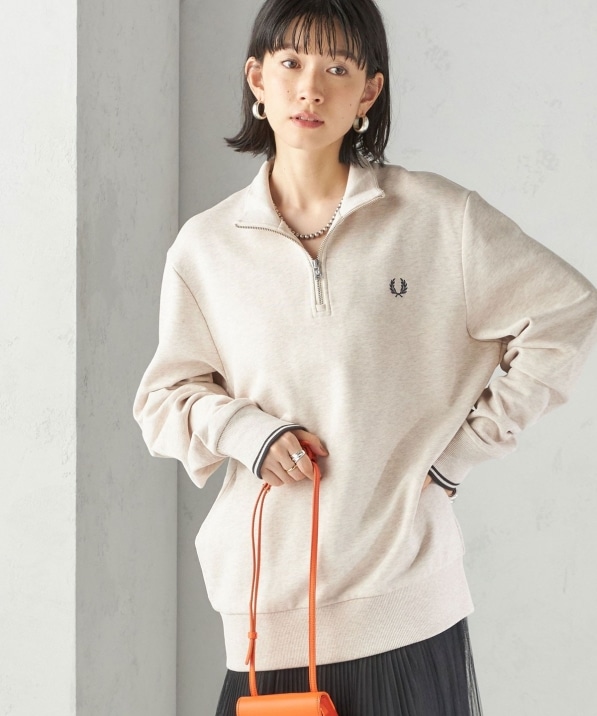 FRED PERRY: M3574 HALF ZIP SHIRT�i�x�[�W��/���C���j