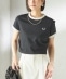 FRED PERRY:G9163 CROPPED RINGER TEE