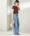 FRED PERRY:G9163 CROPPED RINGER TEE