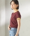 FRED PERRY:G9163 CROPPED RINGER TEE