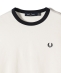 FRED PERRY:G9163 CROPPED RINGER TEE