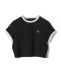 FRED PERRY:G9163 CROPPED RINGER TEE