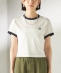 FRED PERRY:G9163 CROPPED RINGER TEE