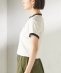 FRED PERRY:G9163 CROPPED RINGER TEE