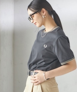 FRED PERRY:M1588 TWIN TIPPED TEE 18/65/72/78/79