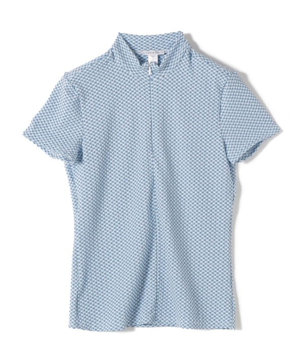 SIMONE WILD:〈洗濯機可能〉GINGHAM TEZIP TEE｜ SHIPS 公式サイト