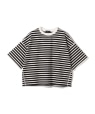SHIPS Primary Navy Label:�R�b�g�� �V�� �n�[�t �X���[�u TEE �u���b�N