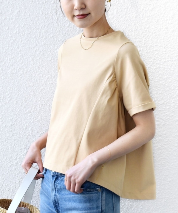 予約》【WEB限定】〈接触冷感〉オーガニック コットン バック ギャザー