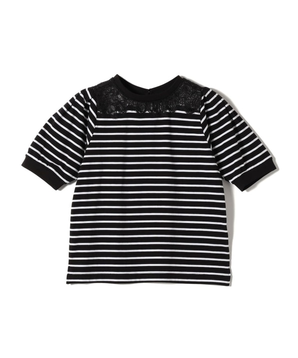 手洗い可能〉レース コンビ パフ スリーブ 半袖 Tシャツ｜ SHIPS 公式