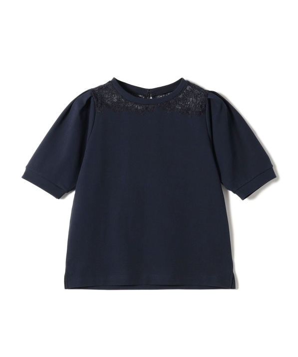 手洗い可能〉レース コンビ パフ スリーブ 半袖 Tシャツ｜ SHIPS 公式
