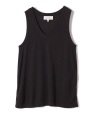 STUDIO NICHOLSON:SCOOP NECK VEST �u���E��