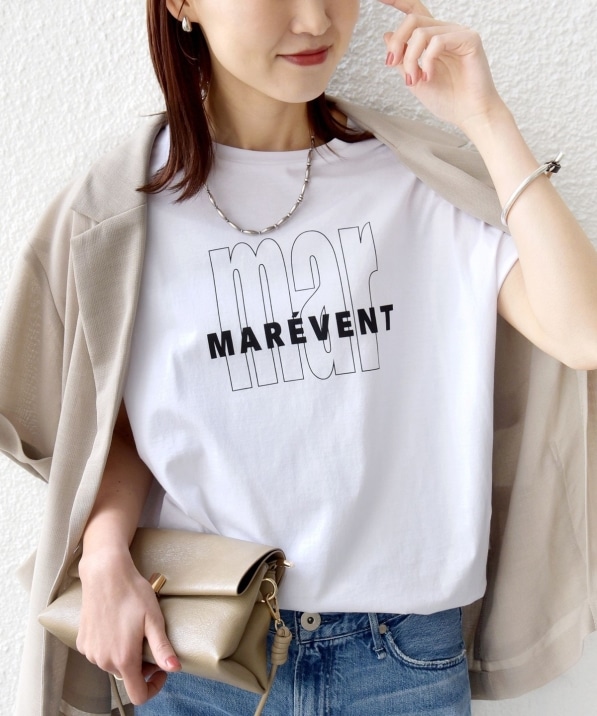 予約》メルティ コットン プリント ロゴ ショート スリーブ Tシャツ