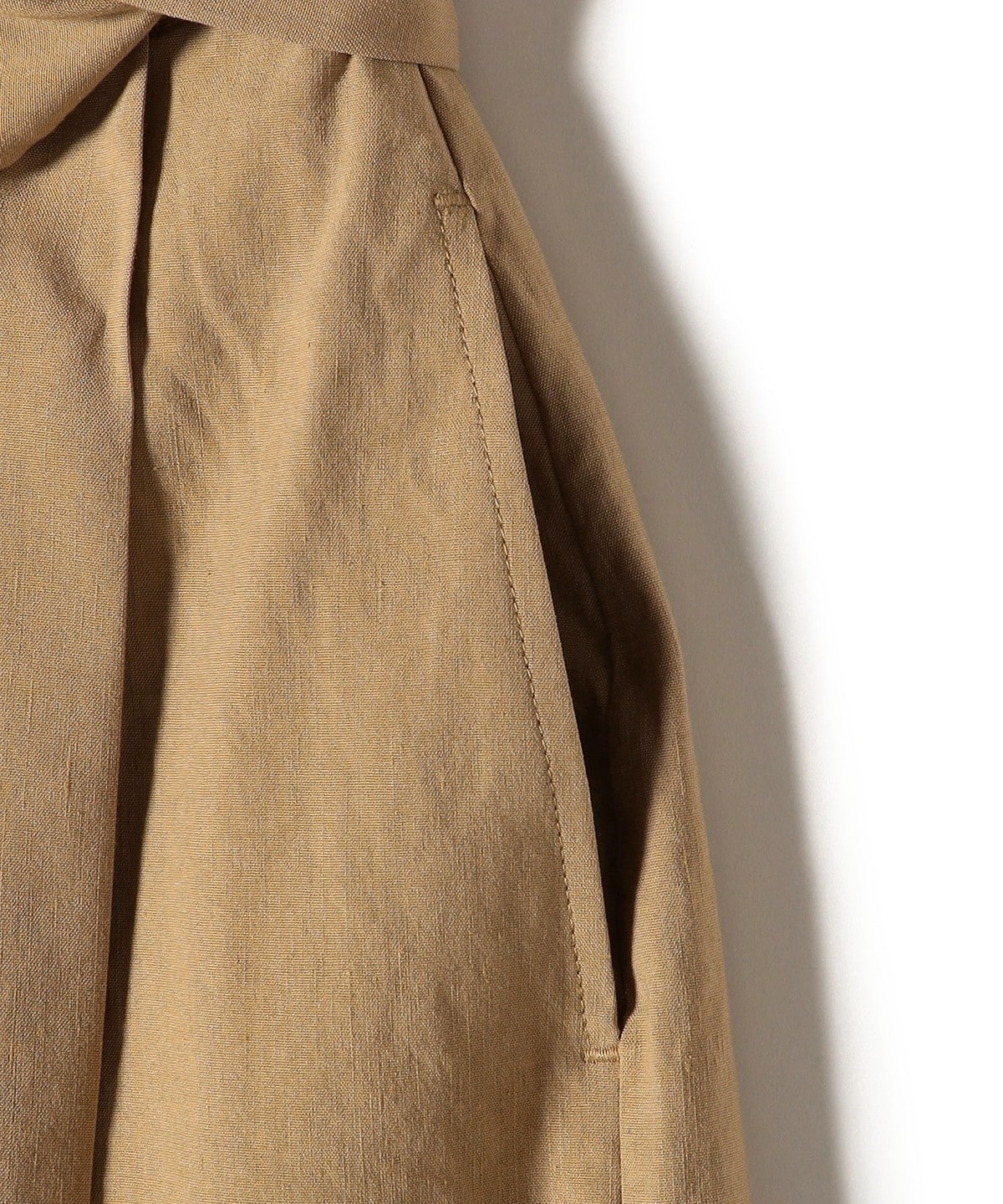手洗い可能〉麻混リボンベルトスカート: スカート  公式サイト