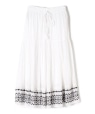 Sohana:〈手洗い可能〉刺繍 スカート ホワイト