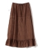 Heriter: silk flil skirt