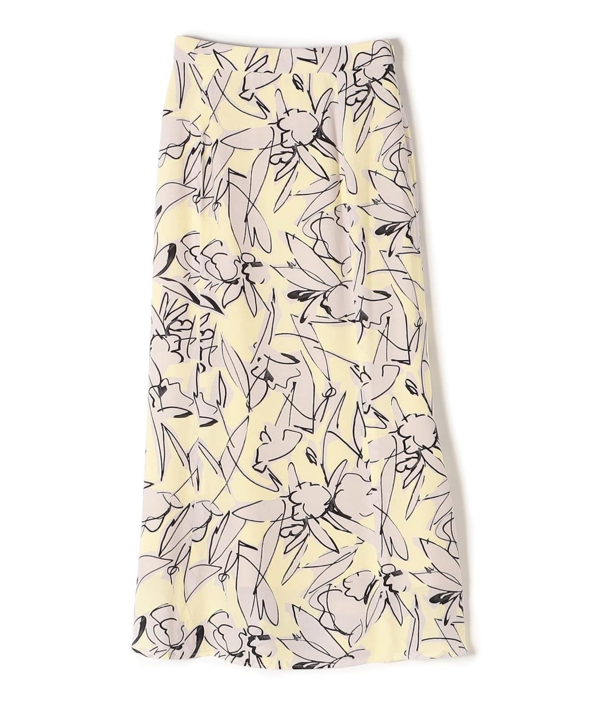 手洗い可能〉IPEKA フラワープリント マーメイド スカート: スカート