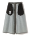 Nomat: FLOCKY DENIM BOILER SKIRT
