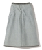 Nomat: FLOCKY DENIM BOILER SKIRT