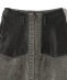 Nomat: FLOCKY DENIM BOILER SKIRT