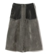 Nomat: FLOCKY DENIM BOILER SKIRT �u���b�N