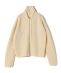 UNDER STANDING:Waffle zip-up
