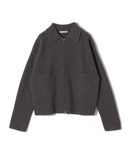 UNDER STANDING:Waffle zip-up