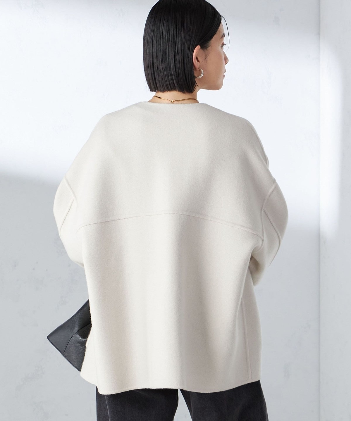 sheller」 Lady ラインポケットファーコート FOX fur cape coat