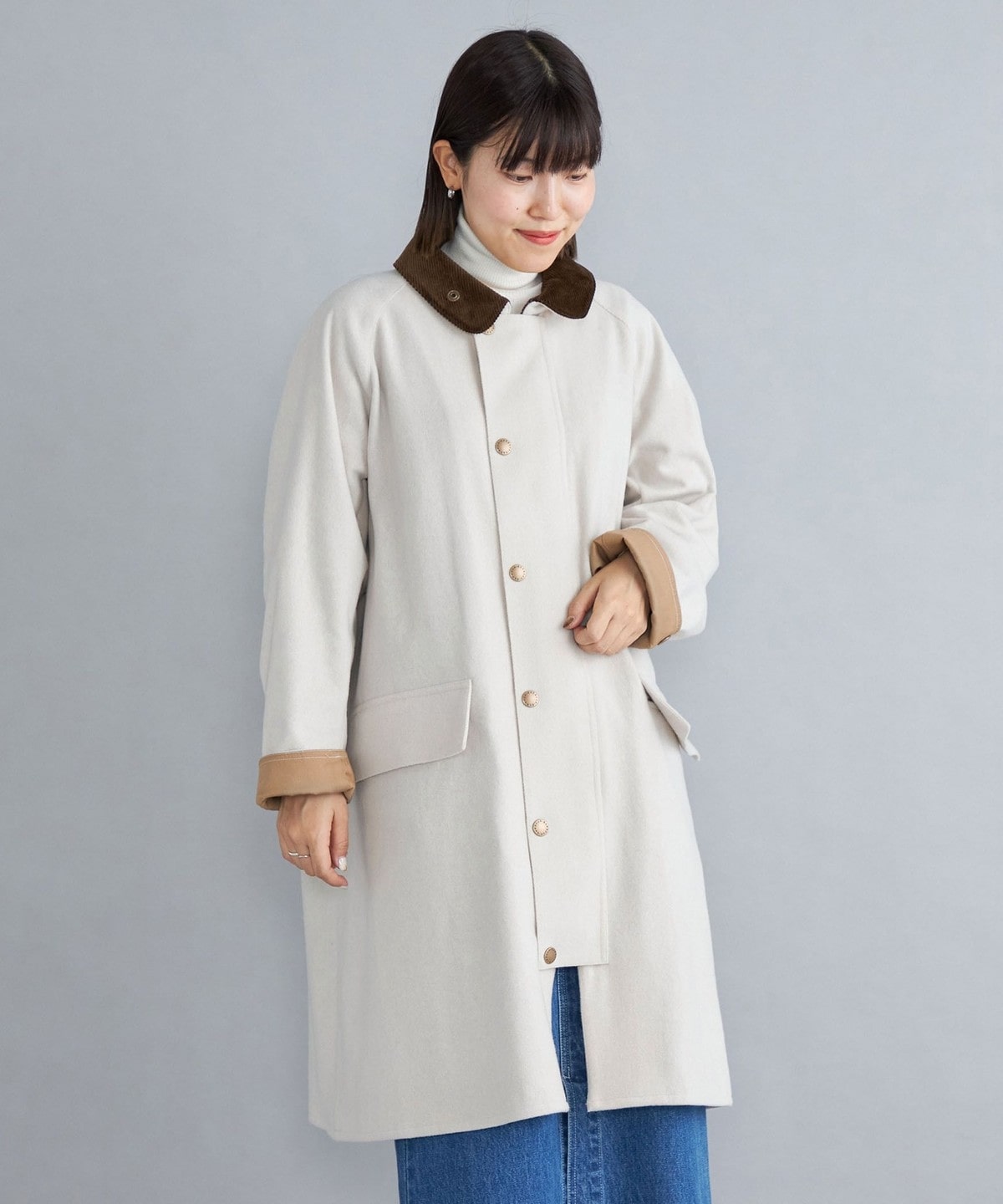 SHIPS別注Barbour:BURGHLEYMODIFI ソリッド◇: アウター/ジャケット