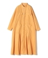 A PUPIL:〈マシンウォッシャブル〉ビッグポケットドレス オレンジ