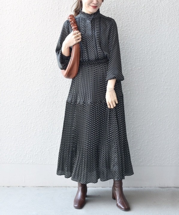 手洗い可能 ドットフリルピンタックワンピース ワンピース Ships 公式サイト 株式会社シップス