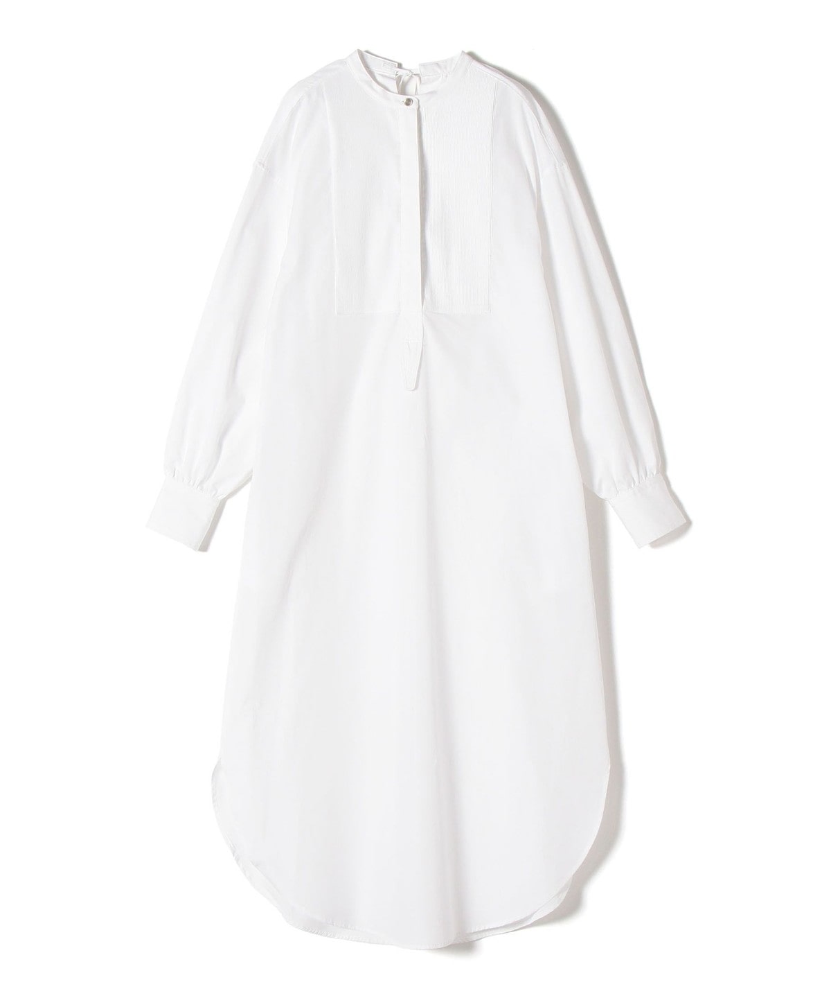 JANE SMITH:ピンタックドレス シャツワンピース ホワイト