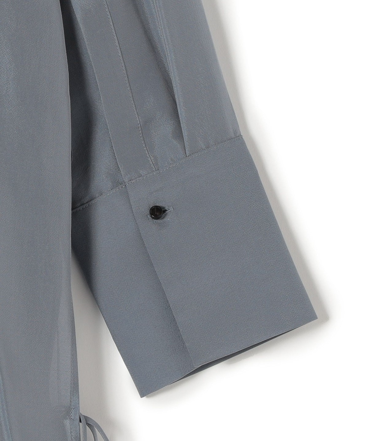 ESLOW:〈手洗い可能〉サイドスリットロングシャツワンピース