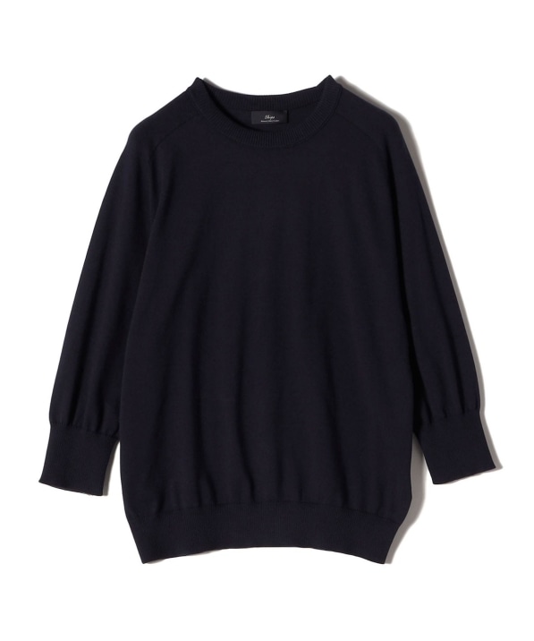 SHIPS Primary Navy Label:〈手洗い可能〉16G SUVIN プルオーバー