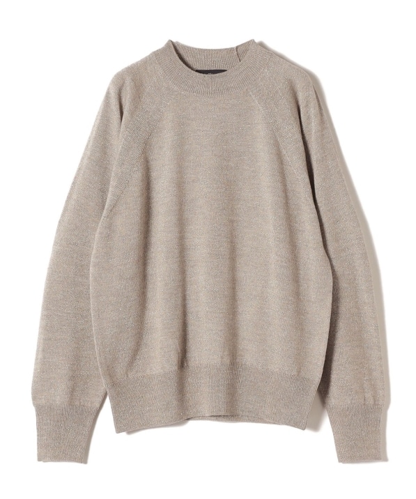 SHIPS Primary Navy Label:〈手洗い可能〉ラメ ラグラン プルオーバー 