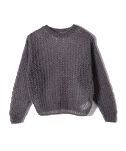 BATONER CHOMA CREW NECK CARDIGAN/グレーブルー2 BATONER｜MATERIAL