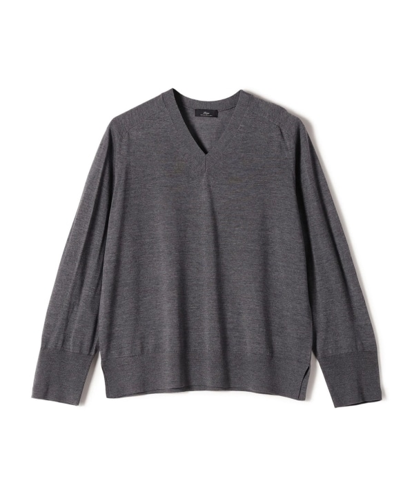 ZILLI 黒・グレー Vネック 長袖カットソー上質58 SHIPS Primary Navy Label:18G ZEGNA Vネック ニット｜ SHIPS 公式サイト