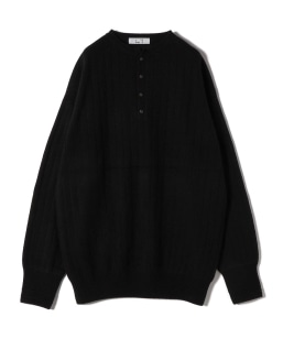 y YO:Henry neck army knit